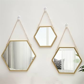 Hexagon Wall Mirror
