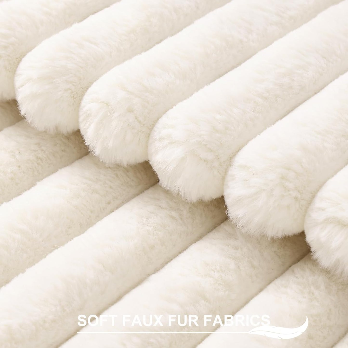 Pallene Faux Fur Plush Throw Pillow Covers Set Of 2