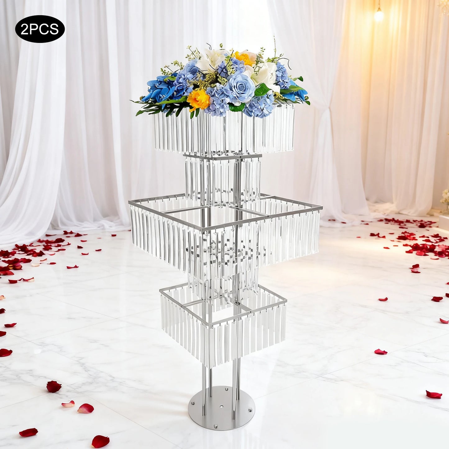 2pcs 5-Tier Flower Vase Stand