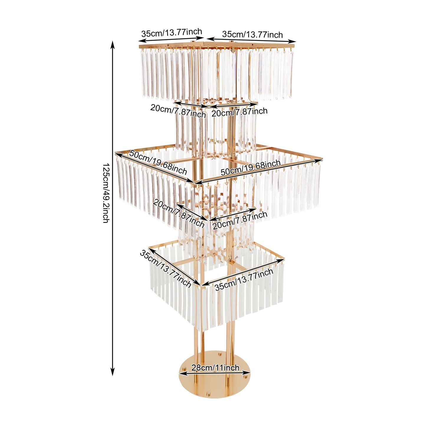 2pcs 5-Tier Flower Vase Stand
