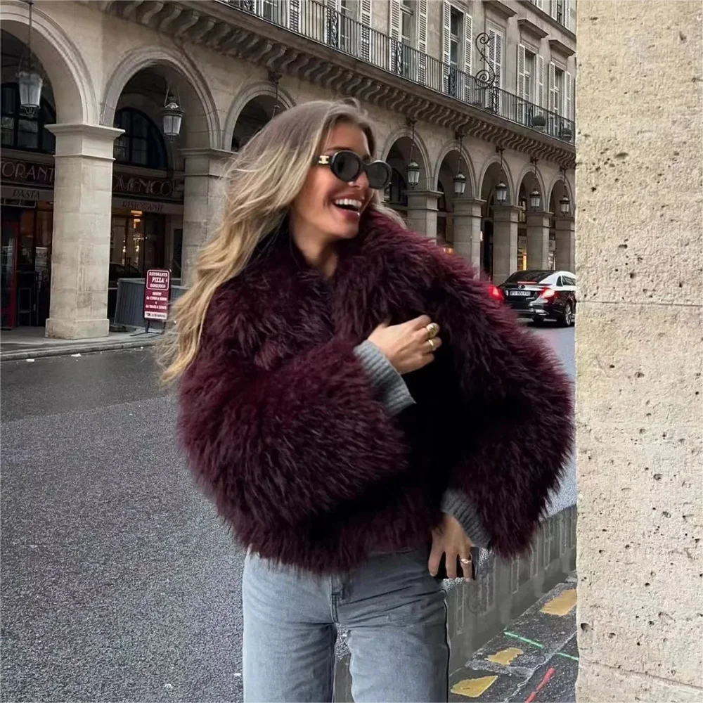 KONDALA Faux Fur Jacket