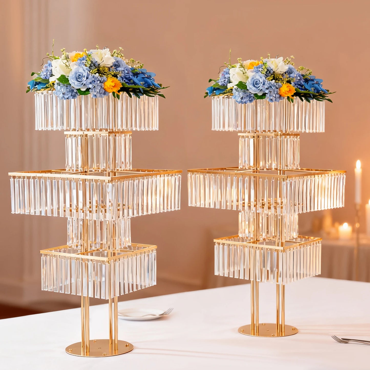 2pcs 5-Tier Flower Vase Stand