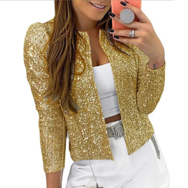 Sequin Casual Fashion Cardigan