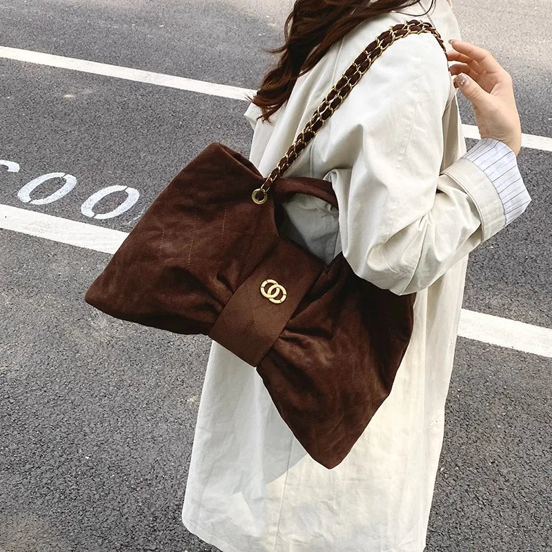 Luxury Bow Shoulder Bag