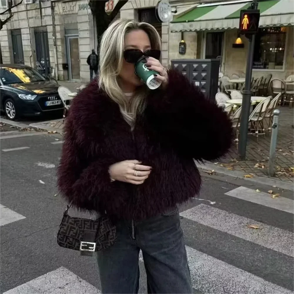 KONDALA Faux Fur Jacket