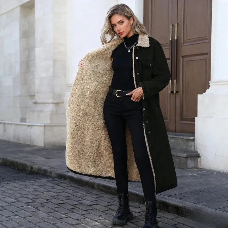 Winter Women Denim Coat